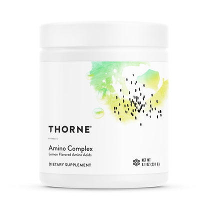 THORNE - Amino Complex - Clinically-Validated EAA and BCAA Powder for Pre or Post-Workout - Promotes Lean Muscle Mass & Energy Production* - NSF Certified for Sport - 30 Servings - 8.1 Oz - Lemon - Nirvana Guru