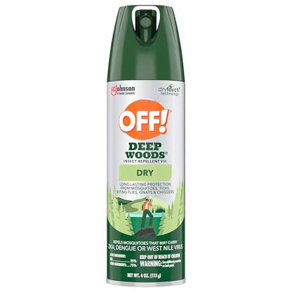OFF! Deep Woods Insect Repellent Aerosol, Dry, Non-Greasy Formula, Bug Spray with Long Lasting Protection from Mosquitoes, 4 Oz, 2 Count Nirvana Guru