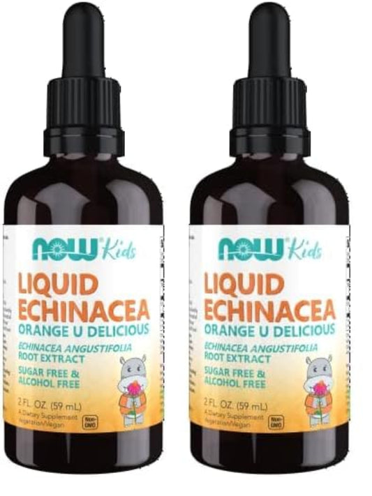 NOW Supplements, Kids Liquid Echinacea with Dropper, Immune System Support, Formulated for Kids, 2 Fl Ounce, Packaging May Vary (Pack of 2) - Nirvana Guru