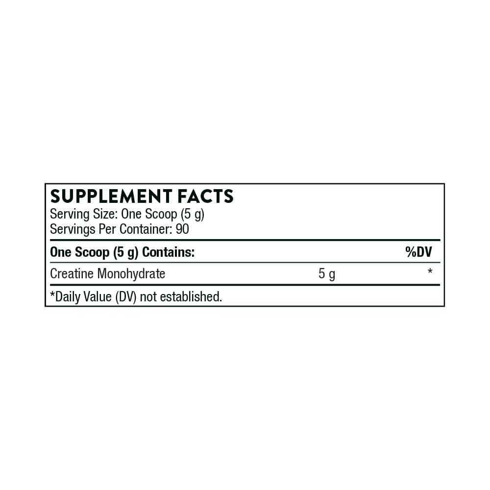 THORNE Creatine - Micronized Creatine Monohydrate Powder, Amino Acid Support for Muscles, Cellular Energy & Cognitive Function* - Unflavored - NSF Certified for Sport - 5 g per Serving - 90 Servings - Nirvana Guru