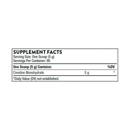 THORNE Creatine - Micronized Creatine Monohydrate Powder, Amino Acid Support for Muscles, Cellular Energy & Cognitive Function* - Unflavored - NSF Certified for Sport - 5 g per Serving - 90 Servings - Nirvana Guru
