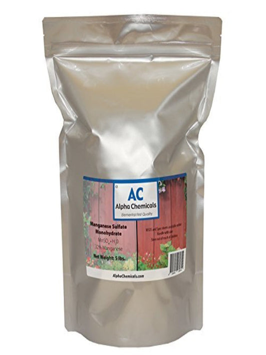 Manganese Sulfate Monohydrate - 32% Mn - 5 Pounds Nirvana Guru