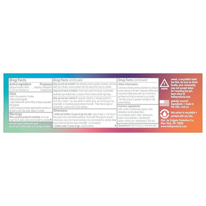 hello Mighty Multitasker Fluoride Toothpaste, 8-in-1 Toothpaste with Minty Flavor, Anticavity, Antigingivitis, Antisensitivity, Strengthens Enamel and Whitens, 2 Pack, 4.0 Oz Tubes Nirvana Guru