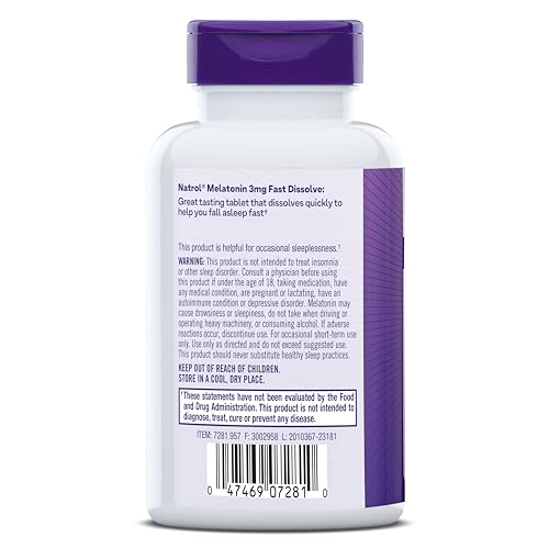 Natrol Melatonin 3 mg Time Release, Dietary Supplement to Minimize Wake Ups, Nighttime Sleep Aid, 100 Tablets, Up to a 100 Day Supply Nirvana Guru