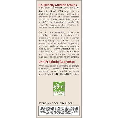 Jarrow Formulas Probiotics 10 Billion CFU - Probiotic Supplement Capsules for Gut Health for Women and Men, 120 Veggie Capsules, Up to 60 Days - Nirvana Guru