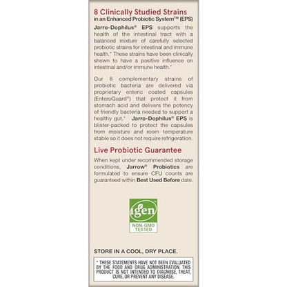 Jarrow Formulas Probiotics 10 Billion CFU - Probiotic Supplement Capsules for Gut Health for Women and Men, 120 Veggie Capsules, Up to 60 Days - Nirvana Guru