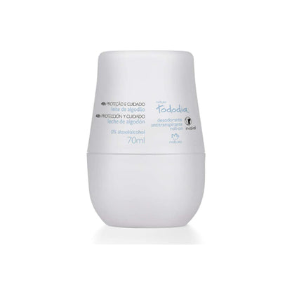 Natura - Linha Todo Dia (Leite de Algodao) - Desodorante Antitranspirante Feminino Roll-On 70 Ml - (Natura - Every Day (Cotton Milk) Collection - Roll-On Antiperspirant Deodorant For Women 2.36 Fl Oz) - Nirvana Guru