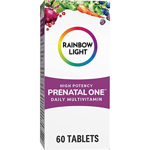 Rainbow Light Prenatal One High Potency Daily Multivitamin with Folate, Ginger and Probiotics; Supports Mom and Baby from Conception to Nursing; Vegan, 150 Tablets,* Pack May Vary Nirvana Guru