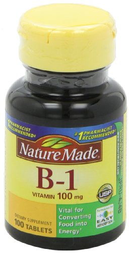 Nature Made Vitamin B1 100 mg, Dietary Supplement for Energy Metabolism Support, 100 Tablets, 100 Day Supply - Nirvana Guru