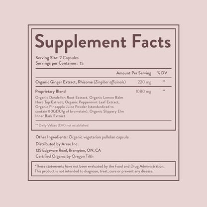 Arrae Fast-Acting Bloating Relief Digestive Enzymes, All Natural Bloat, Gas & Indigestion Relief Capsules, 60 Count - Nirvana Guru