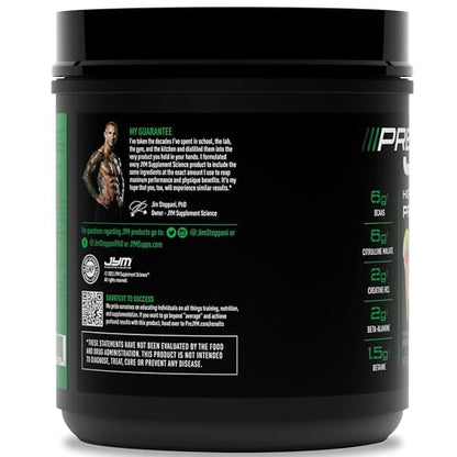 JYM Supplement Science Pre JYM Strawberry Kiwi Pre Workout Powder - BCAAs, Nootropics, Creatine HCI, Citrulline, Beta-Alanine, Betaine, Taurine, Huperzine 30 Servings Nirvana Guru