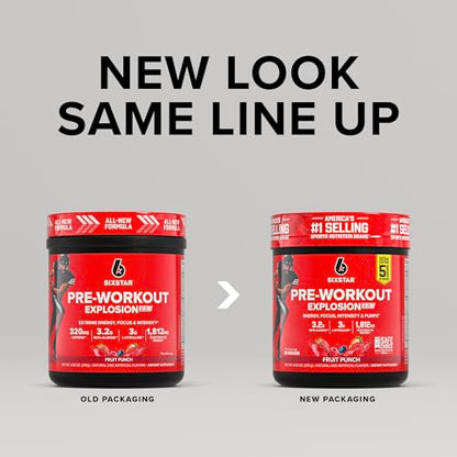 Six Star Pre-Workout Powder for Men & Women, Fruit Punch (30 Servings) - Preworkout Explosion 2.0 Energy Powder Drink Mix with Beta-Alanine & Caffeine - Sports Nutrition Supplement Products Nirvana Guru