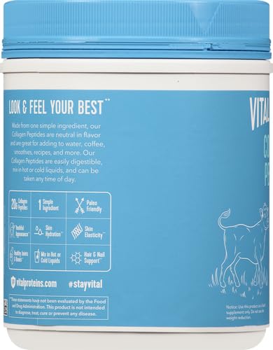 Vital Proteins, Unflavored Collagen Peptides, 20 Ounce - Nirvana Guru