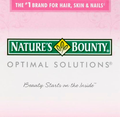Nature's Bounty Advanced Hair, Skin & Nails, Argan-Infused Vitamin Supplement with Biotin and Hyaluronic Acid, 150 Rapid Release Softgels, 50 Total Servings