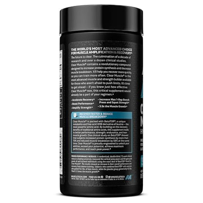 Muscletech HMB Supplements 1000mg, Clear Muscle (42 Liquid Softgels) - Highest Grade HMB for Lean Muscle & Recovery - HMB Free Acid Muscle Supplement - Help Decrease Muscle Breakdown Nirvana Guru