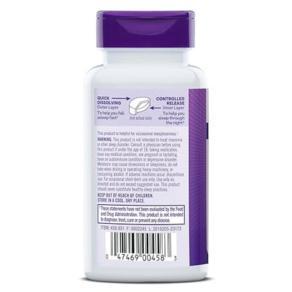 Natrol Melatonin 3 mg Time Release, Dietary Supplement to Minimize Wake Ups, Nighttime Sleep Aid, 100 Tablets, Up to a 100 Day Supply Nirvana Guru
