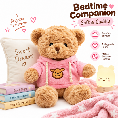 Soft Teddy Bear Stuffed Animals - 11.8'' Teddy Bear Plush Toy Wearing Sweater Birthday Christmas Valentine’s Day Gift for Kids Girlfriend (Pink)