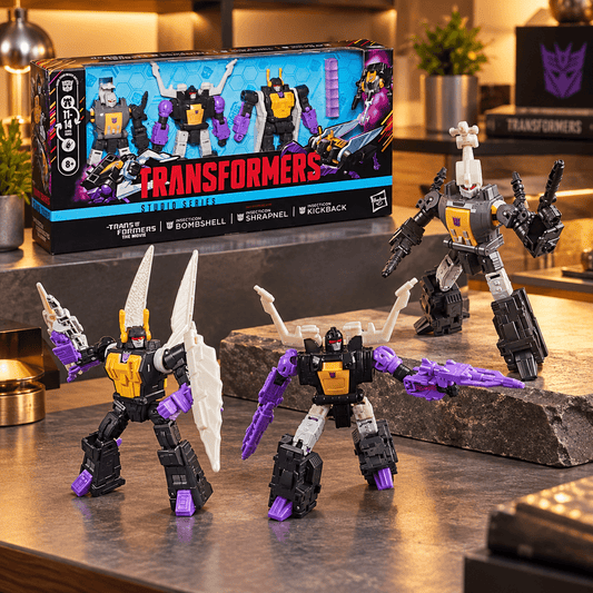 Transformers Studio Series The Transformers: The Movie MTMTE Collection Insecticon Bombshell, Insecticon Shrapnel, & Insecticon Kickback
