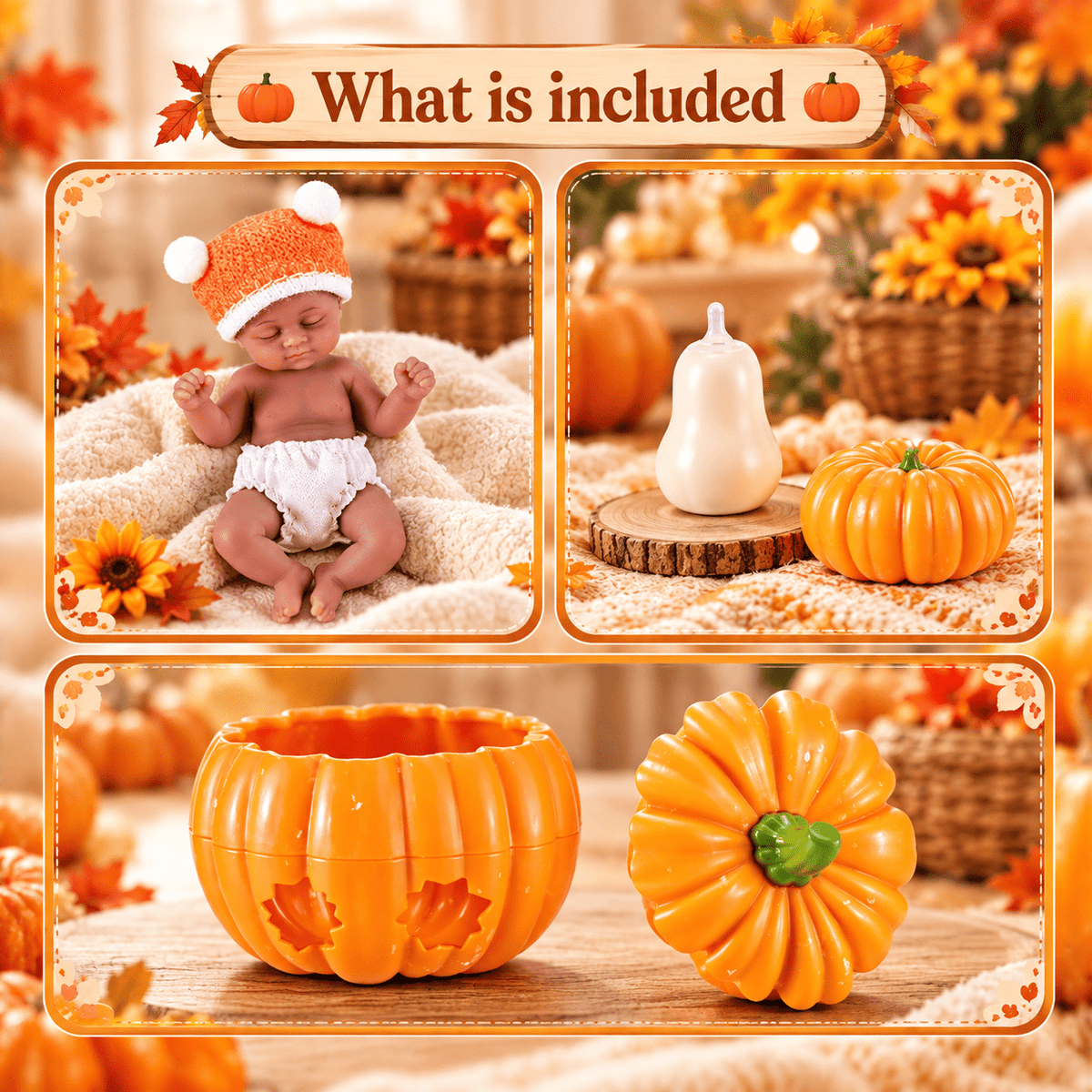 ZURU My Mini Baby Doll Toy – Pumpkin Patch — Single Pack