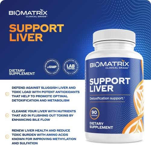 BioMatrix Liver Cleanse Detox & Repair, Artichoke Extract Liver Health Formula, Liver Supplement with Milk Thistle, Taurine, Methionine | 1+ Month Supply for Men and Women Nirvana Guru
