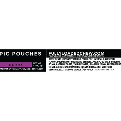 Fully Loaded Alpha Fuel Nootropic Pouches (Wintergreen Fuel) - Nootropic Energy Pouches with Caffeine, Alpha GPC, Tyrosine, Taurine, Guarana and More