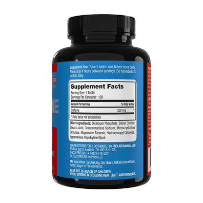ProLab Caffeine Tablets 100 Count