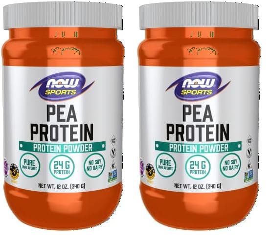 NOW Foods Sports Nutrition, Pea Protein 24 g, Fast Absorbing, Unflavored Powder, 2-Pound - Nirvana Guru