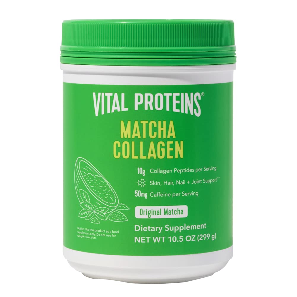 Vital Proteins Matcha Collagen Peptides Powder Supplement, Matcha Green Tea Powder, 10.5 oz, Original Flavored - Nirvana Guru