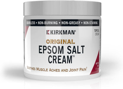 Kirkman – Epsom Salt Cream – 4oz Cream – Gluten Free – Casein Free - Nirvana Guru