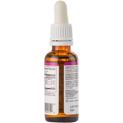 Natural Factors Certified Organic Oil of Oregano, Herbal Supplement for Immune Support, Vegan, Non-GMO, 2 Fl Oz - Nirvana Guru