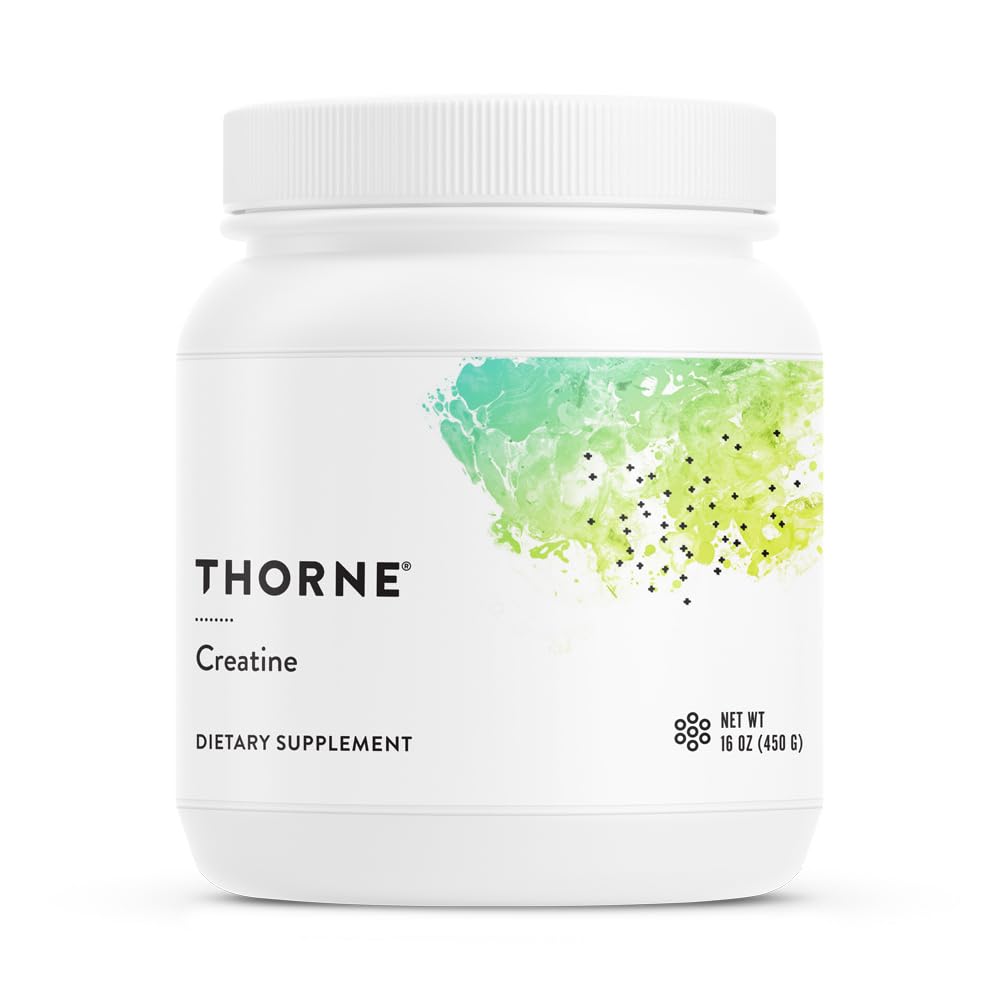 THORNE Creatine - Micronized Creatine Monohydrate Powder, Amino Acid Support for Muscles, Cellular Energy & Cognitive Function* - Unflavored - NSF Certified for Sport - 5 g per Serving - 90 Servings - Nirvana Guru