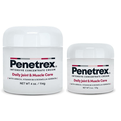 Penetrex Joint & Muscle Therapy - Soothing Muscle Rub for Back, Neck, Hands, Feet - Premium Whole Body Rub with Arnica, Vitamin B6 MSM & Boswellia - Non-Greasy 2oz Cream