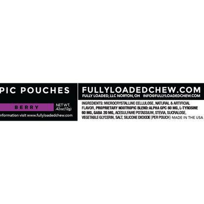 Fully Loaded Alpha Fuel Nootropic Pouches (Wintergreen Fuel) - Nootropic Energy Pouches with Caffeine, Alpha GPC, Tyrosine, Taurine, Guarana and More