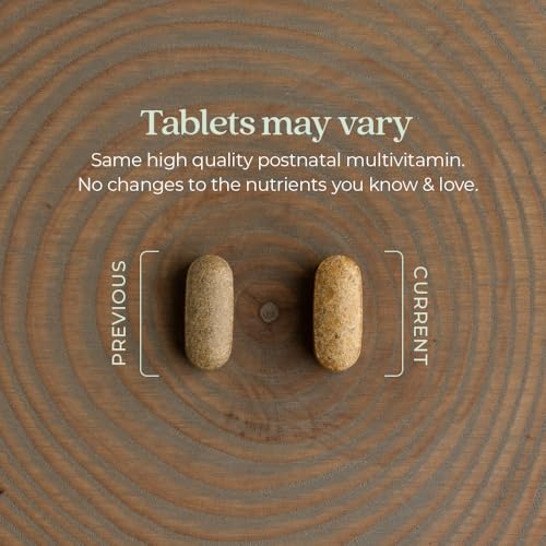 New Chapter, Postnatal Vitamins Lactation Supplement, Complete Multivitamin with Fermented Vitamin D3 + B Vitamins, Made with Organic Vegetables & Herbs, Non-GMO Ingredients, 192 Count - Nirvana Guru