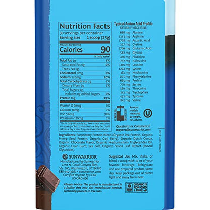 Organic Plant Based Protein Powder | Vegan Organic Protein Powder Vanilla Flavored with BCAA Amino Acids & Hemp Seed Pea Blend | Non-GMO Soy Dairy Filler & Gluten Free (Vanilla, 32 Servings) - Nirvana Guru