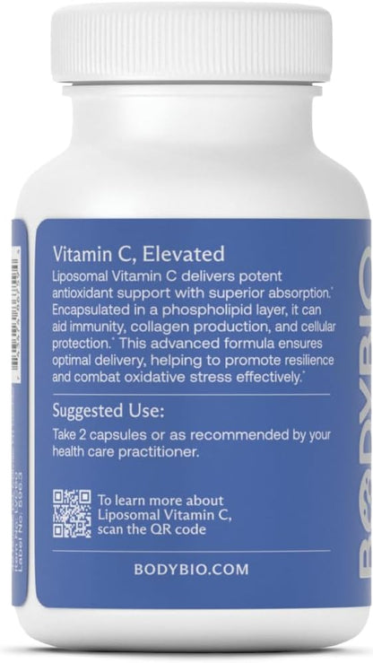 BodyBio Liposomal Vitamin C - Powerful Antioxidant for Immune Support and Cellular Health, Pure Ascorbic Acid with Maximum Absorption Nirvana Guru