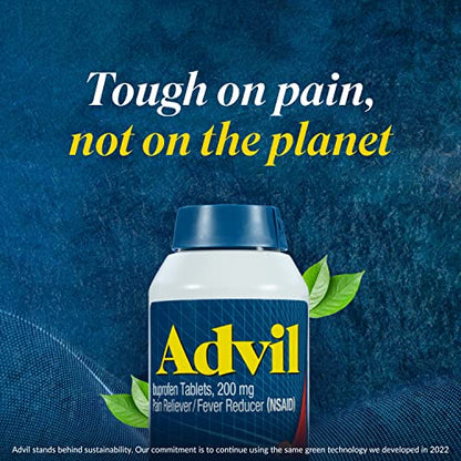 Advil Liqui-Gels minis Pain Reliever and Fever Reducer, Pain Medicine for Adults with Ibuprofen 200mg for Pain Relief - 200 Liquid Filled Capsules
