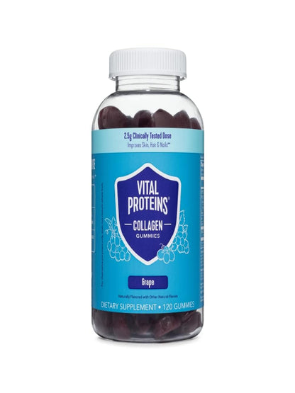 Vital Proteins Collagen Gummies, 2.5g of Clinically-Tested Collagen for Hair, Skin, Nails & Wrinkles, 120 ct, 30-Day Supply, Grape Flavor - Nirvana Guru