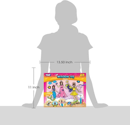 Imagimake Window Art Princess | Suncatcher Kit | Arts and Crafts for Kids Ages 8-12 | Girls Toys Age 6-8 | Unicorn Gifts for Girls Age 6-8 | 5 Year Old Girl Gift | 8 Year Old Girl Birthday Gift nirvanaguru