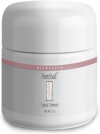 Bezwecken - HemStad - 2oz Crème - Professionally Formulated Hemorrhoid Relief - Safe, Natural, Paraben Free - 30 Day Supply Nirvana Guru