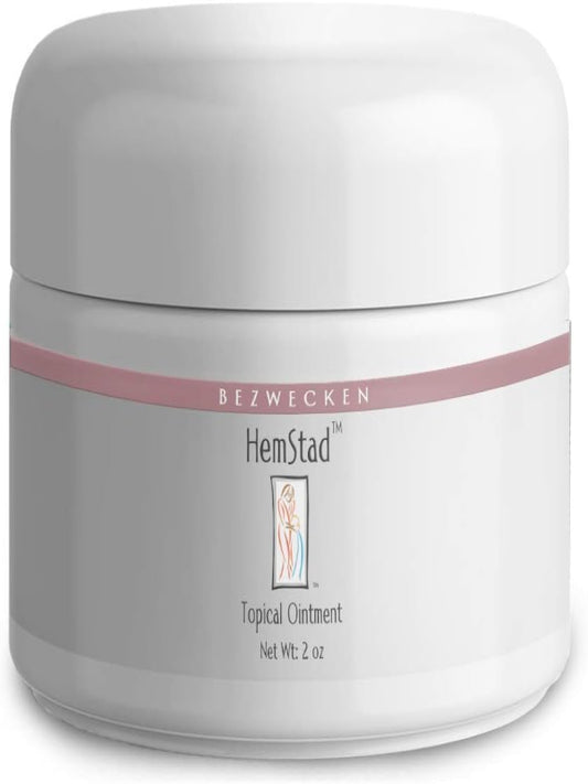 Bezwecken - HemStad - 2oz Crème - Professionally Formulated Hemorrhoid Relief - Safe, Natural, Paraben Free - 30 Day Supply Nirvana Guru