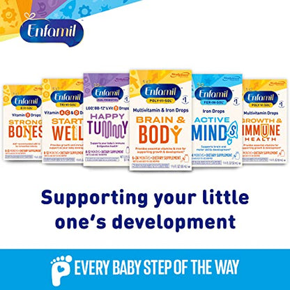 Enfamil Poly-Vi-Sol with Iron Liquid Multivitamin Drops, Supports Growth & Development*, 50mL Bottle - Nirvana Guru