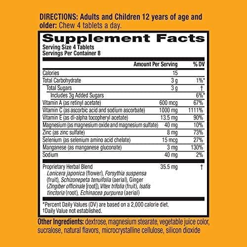 Airborne Original with Vitamin C, Chewable Tablets Berry 32 ea (Pack of 6) Nirvana Guru