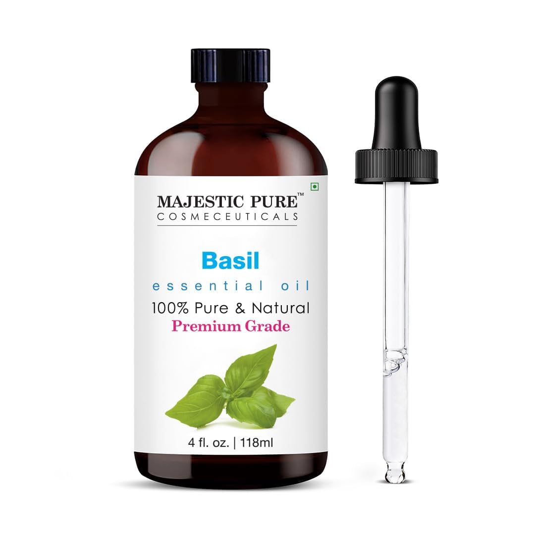 Majestic Pure Lavender Essential Oil with Glass Dropper | 100% Pure and Natural Lavender Oil | Premium Grade Essential Oils for Diffusers, Skin, Aromatherapy, Massage | 4 Fl Oz - Nirvana Guru