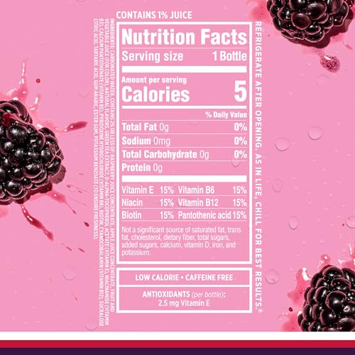 Sparkling Ice, Black Raspberry Sparkling Water, Zero Sugar Flavored Water, with Vitamins and Antioxidants, Low Calorie Beverage, 17 fl oz Bottles (Pack of 12) - Nirvana Guru