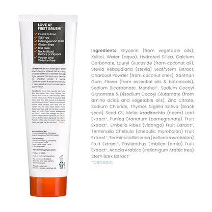 Himalaya Botanique Whitening Antiplaque Toothpaste with Charcoal + Black Seed Oil, Fluoride Free, for Whiter Teeth, 4 oz, 2 Pack… - Nirvana Guru