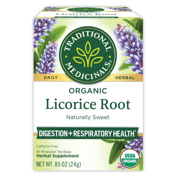 Traditional Medicinals Organic Red Clover, Caffeine Free, 16 Wrapped Tea Bags, 1.13 oz (32 g) - Nirvana Guru