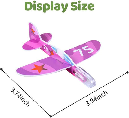 Manmel 50 Pcs Foam Gliders Planes Toys for Kids, Paper Airplane, Party Favors Goodie Bag Stuffers, Outdoor Flying Toys, Bulk for Classroom Prizes Boys and Girls nirvanaguru