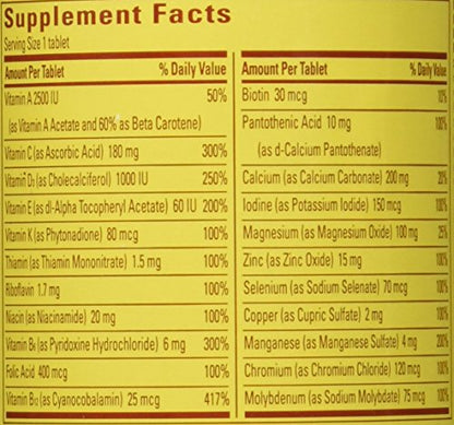 Nature Made Multivitamin For Her 50+ with No Iron, Womens Multivitamin for Daily Nutritional Support, Multivitamin for Women, 90 Tablets, 90 Day Supply - Nirvana Guru