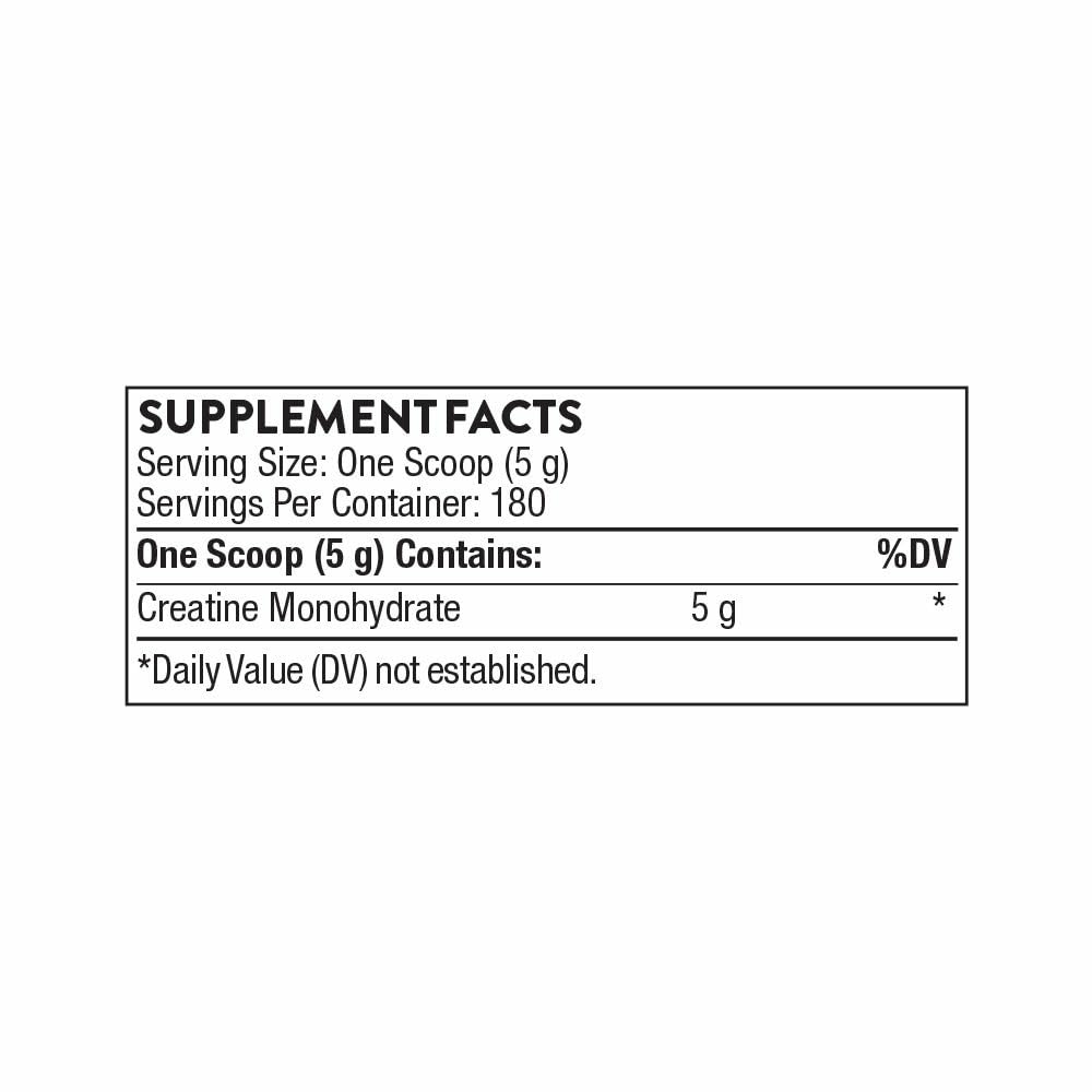 THORNE Creatine - Micronized Creatine Monohydrate Powder, Amino Acid Support for Muscles, Cellular Energy & Cognitive Function* - Unflavored - NSF Certified for Sport - 5 g per Serving - 90 Servings - Nirvana Guru